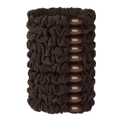 Image de JessLab Élastiques Cheveux, Lot de 10 Soie Satin pour Queue Cheval Doux Sans Dommage Chouchous Cheveux Filles, Femmes,