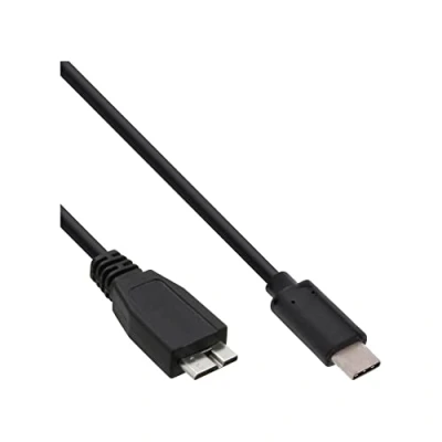 Image de InLine Câble USB C (M) pour Micro Type B 3.1 3 A 50 cm noir