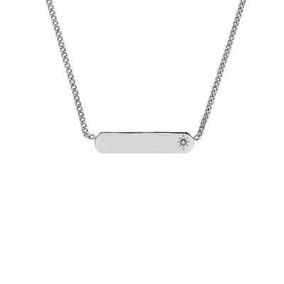 Image de Fossil Collier, Femme, Taille: One Size, Silber