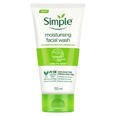 Image de Simple Nettoyant visage mousse humide 150 ml