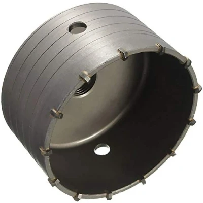 Image de Scie à Cloche Trépan Couronne Carotteuse Sec SDS Plus Max 30 160 mm de diamètre complet pour marteau perforateur 105 (12 tranchants) sans extension