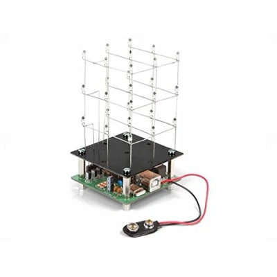 Image de Kit cube à LEDs rouge 3D Velleman MK193