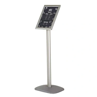 Image de DISPLAY SALES Support d&#039;information pour affiches A4 SILBER PREMIUM Design utilisation en format vertical/transversal