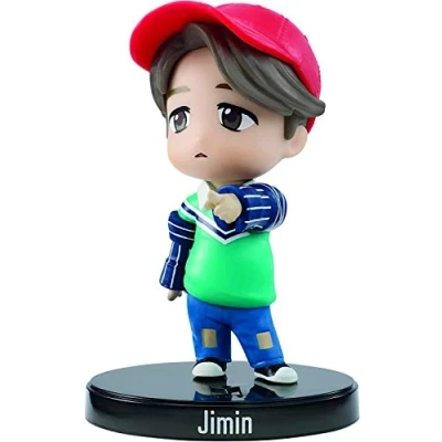 Image de BTS x Mattel mini figurine Vinyl Jimin, à l’effigie du membre groupe de K pop, miniature collectionner, GKH81