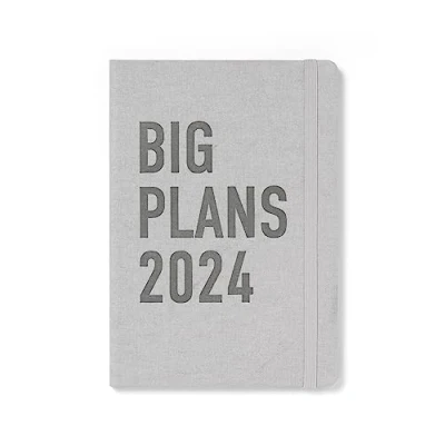Image de Letts of London Big Plans A5 jour par page avec dates multilingues Stone 2024