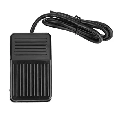 Image de Interrupteur au Pied TFS 01 220V AC 10A Commutateur de Pédale Contrôleur Momentané Antidérapant Commande à Électrique Noir avec1m Câble