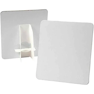 Image de Creotime assiette de présentation blanche 17x19 cm 5 pièces