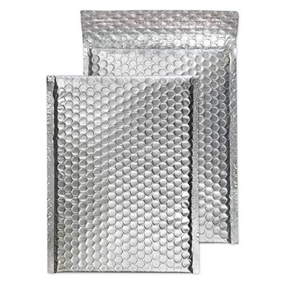 Image de Blake Purely Packaging Lot de 100 enveloppes matelassées à bulles et patte autocollante Chromé Format C5+ 250 x 180 mm
