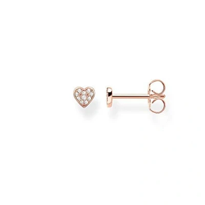 Image de Thomas Sabo Boucles d&#039;oreilles simples en forme de cœur Argent sterling 925 H2145, 0,40 cm, sterling, Non applicable