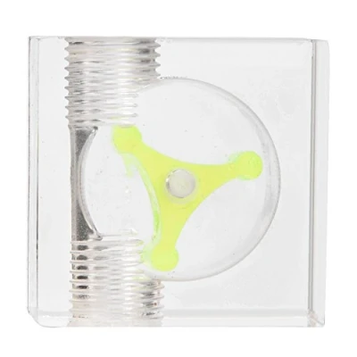 Image de Richer R Débitmètre Indicateur Capteur Interrupteur 2 Voies / 3 G1/4 Filetage Water Flow Meter Indicator en Acrylique pour PC Cooling System(Quadrate Voies)