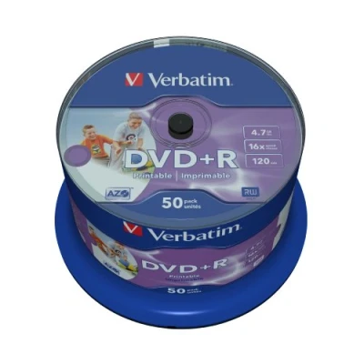 Image de DVD+R Verbatim 16x imprimable spindle 50 4.7 Go