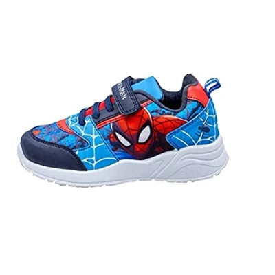 Image de Marvel Baskets Spiderman pour garçon, Bleu, Taille 13 UK, 32 EU