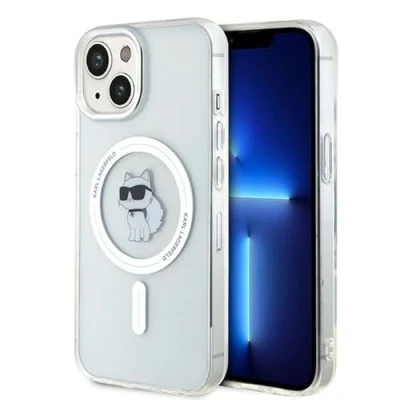 Image de Karl Lagerfeld KLHMP15SHFCCNOT Coque pour iPhone 15 6,1&quot; rigide transparente IML Choupette