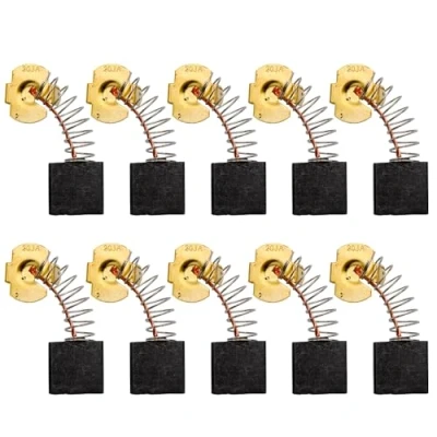 Image de Lot de 10 balais charbon rechange pour meuleuse d&#039;angle électrique (modèle nCB203)