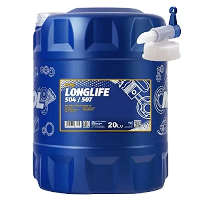 Image de MANNOL Longlife 504/507 Huile de moteur spéciale API SN ACEA C3 20L avec robinet