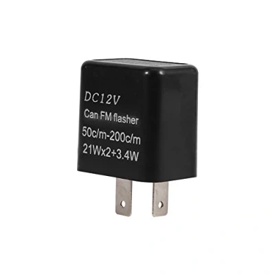 Image de EBTOOLS pour Relais clignotant LED broche à 2 broches, 12V universel de moto indicateur d&#039;avertissement danger vitesse réglable