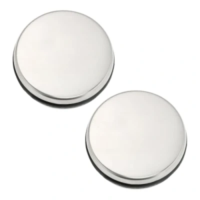 Image de SG Store Lot de 2pcs Bouchon Vidange Baignoire 35mm Pop up en Acier Inoxydable évier Robinet Bouton Poussoir Clic Clac Adapté à l&#039;évier Cuisine et Salle Bain