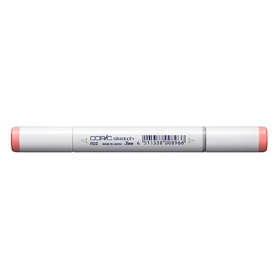 Image de COPIC Sketch R22, Light Prawn, Twin Marker avec Une Pointe de Largeur Moyenne et « Brush ».