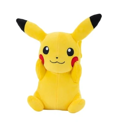 Image de Pokémon Pikachu Plush Officielle et de qualité supérieure 20,3 cm Adorable, Ultra Douce, Jouet en Peluche, Parfait pour Jouer Afficher Gotta Catch &#039;Em All, Simple, PKW3074, 20