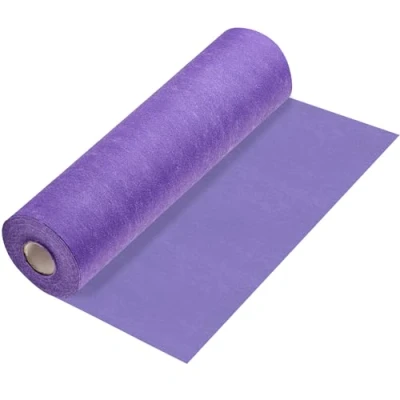 Image de 100%Mosel Chemin de Table en Non tissé, Violet (30 cm x 25 m), Nappe décorative pour Anniversaires Mariages et des Occasions spéciales