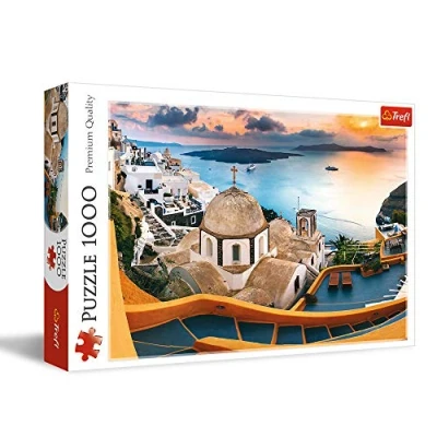 Image de Trefl Brésil 1000 Pièces Ville Colline Vue Aérienne DIY Divertissement Puzzles Classiques pour Adultes et Enfants à partir de 12 Ans Santorini en Grèce 1000, 10405, Chiens drôles 10445