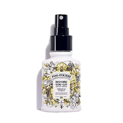 Image de Poo Pourri Spray Désodorisant Wc 59 ml &quot;Original Citrus&quot; &quot; pour les Toilettes à Base D’Huiles Essentielles Blanc/noir