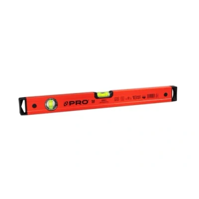 Image de PRO600 Niveau À Bulle 50cm avec Profil Ergonomique ERS+ (Easy Reading System) Précision de 0,5 mm/m a précis embouts Antichocs Couleur Rouge