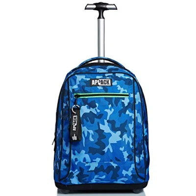 Image de Appack Big Trolley, Yuzer, Blue, 2 in 1 Shoulder Straps for Backpack, School &amp; Travel Use