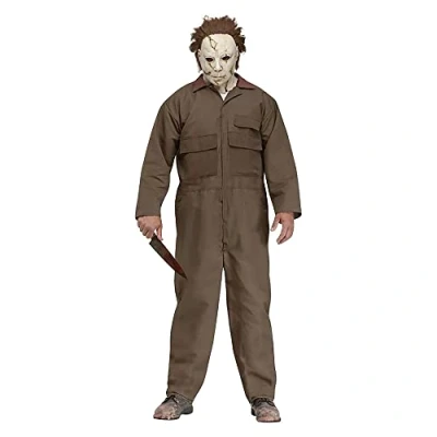 Image de FUNWORLD Déguisement Michael Myers Halloween Rob Zombie homme Vert Taille Unique