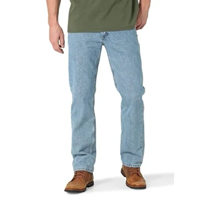 Image de Wrangler Authentics Men&#039;s Classic Regular Fit Jean, Light Stonewash, 30x32