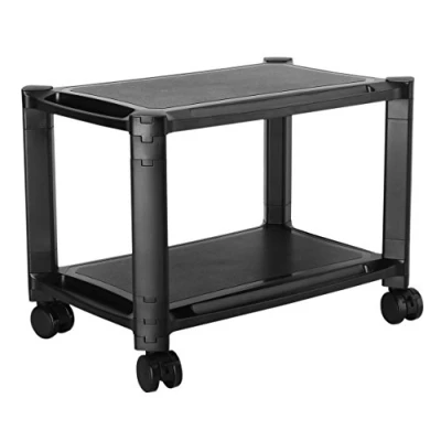 Image de RICOO Support Multi Rangement PC imprimante WM4 L Table Meuble Caisson de Bureau 2 Niveau x casier Armoire Ordinateur Portable Stand Tablette