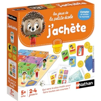 Image de Nathan la Petite École J&#039;achète jeu de marchande apprendre à compter, additionner et soustraire éducatif pour enfant partir 5 ans, Orange