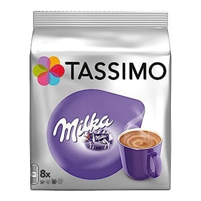 Image de Milka TASSIMO Lot de 2 sachets 16 dosettes lait et cacao