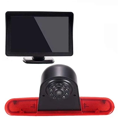 Image de 4.3 Pouces TFT LCD Moniteur de Voiture + HD Vision Nocturne IR Auto Caméra Lampe Frein Recul pour Fiat Doblo 263 Van (2010 Present) / Opel Combo (2011 2018)