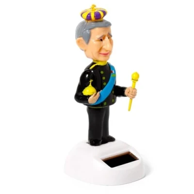 Image de Puckator King Charles Figurine Solaire, FF141, Multicolore, Petit