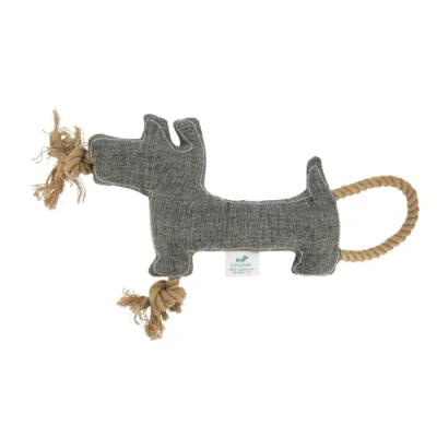 Image de FIDELAMI Doudou Chien Tissu et Corde Jouet pour