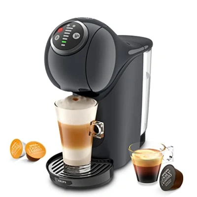 Image de Nescafé Dolce Gusto Krups Machine à café capsules, Cafetière multi boissons, Pression 15 bars, Capacité 0,8 L, Fonction XL, Arrêt automatique, Genio S Plus gris KP340B10
