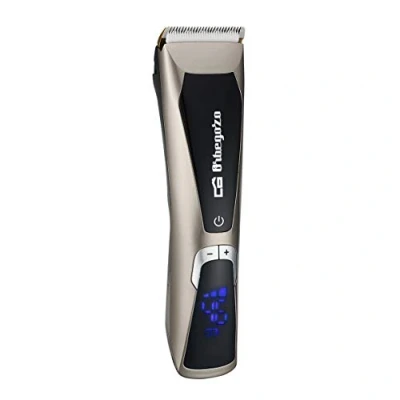 Image de Orbegozo CTP 3500 Tondeuse Professionnelle Etanche Lame Mobile Céramique Auto affûtable et Fixe Revêtement Titane 2 Heures d&#039;Autonomie 1400 MAH 3 Vitesses