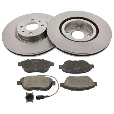 Image de MAPCO 47014 Disques et plaquettes de freins Essieu avant ventilé contact signal d&#039;usure inclus FIAT: Stilo 3/5 portes, BRAVO 2, Doblo I Break