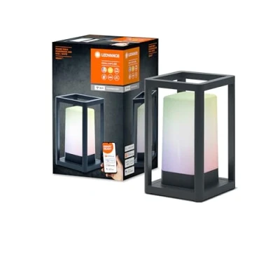 Image de Ledvance 4058075564466 Smart Frame Multicolor, Aluminium, 5 W, Gris foncé, Lampe de table