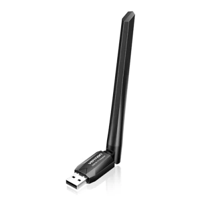 Image de VENTION Clé USB WiFi pour PC, AC600 Adaptateur + Bluetooth 5.0 Antenne Dongle, Double Bande 2,4GHz/ 5GHz, avec 6dBi sans Fil, Compatible Windows 11/10/8.1/8/7/XP
