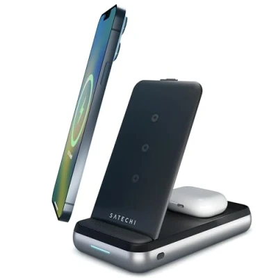 Image de Satechi Duo Wireless Charger Stand ST UCDWPBSM