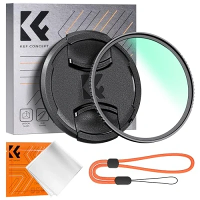 Image de Filtre de Protection d&#039;Objectif MCUV 52mm, Capuchon d&#039;Objectif, 18 Revêtements Multicouches UV pour Objectif d&#039;Appareil
