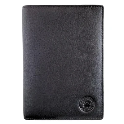 Image de Portefeuille Homme Grand Cuir Veritable Porte Carte Modèle World (Noir)