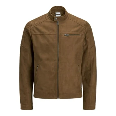 Image de JACK &amp; JONES Veste en Simili Daim Cognac m