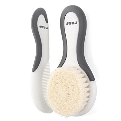 Image de reer BabyCare 81070 Kit de soins capillaires 2 pièces avec brosse à poils chèvre et peigne croûte