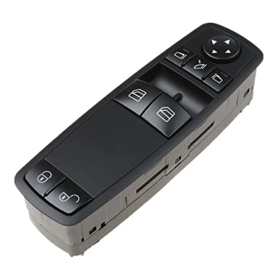 Image de LEDFEWAG Interrupteur Commande lève vitre Bouton maître Console Pour Auto A1698206510 Classe A W169 A160 A180 B W245