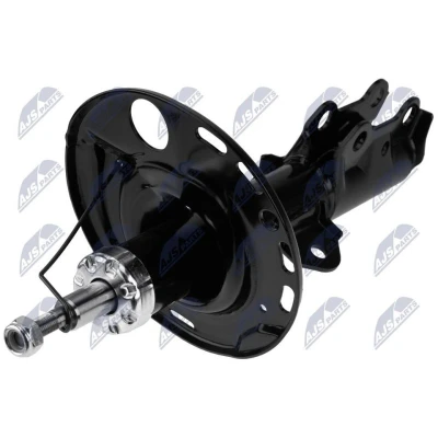 Image de NTY A TY 049 Amortisseur Essieu avant gauche Pression de gaz Système bitube Jambe suspension Goujon en haut, Collier bas