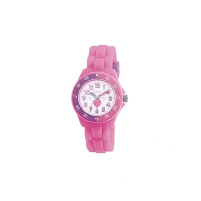 Image de Tikkers TK0003 Montre Fille Quartz Analogique Bracelet Caoutchouc Rose