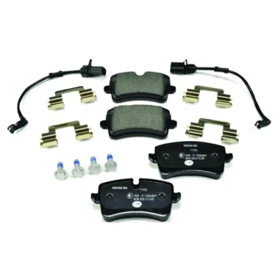 Image de HELLA 8DB 355 015 201 Jeu de plaquettes frein contact signal d&#039;usure inclus avec vis d&#039;étrier accessoires AUDI: A8 D4